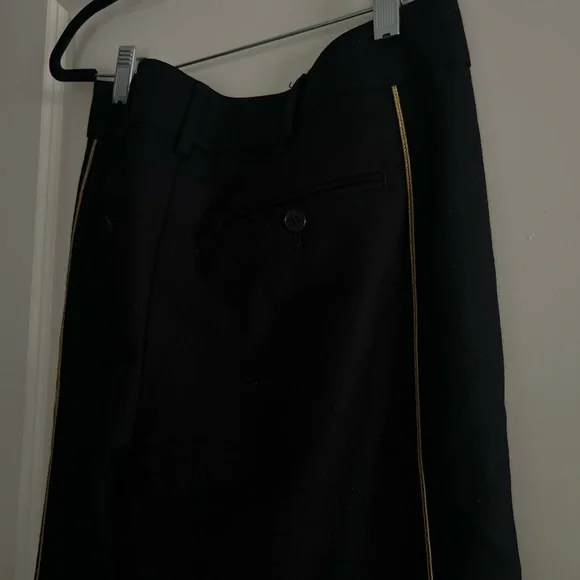 NWOT Saint Laurent Black and Gold Dress Pants - threedaughtersproperties.com